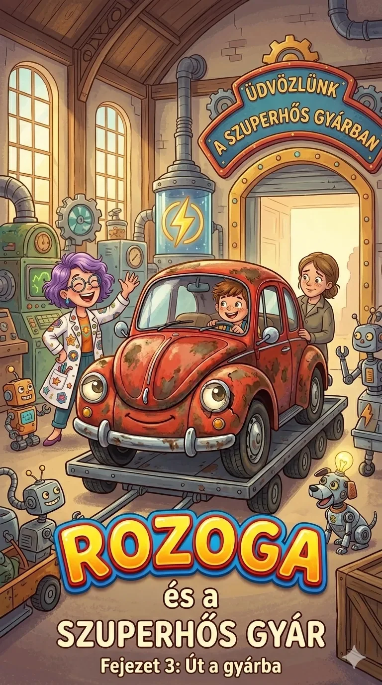 tanulságos esti mese kisfiúknak – kisautó megérkezik a szuperhős gyárba