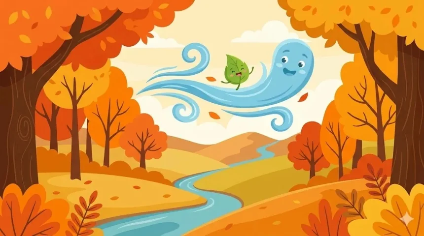 nagyon rövid mesék gyerekeknek – őszi falevél mosolyogva repül a szél szárnyán az arany erdő felett