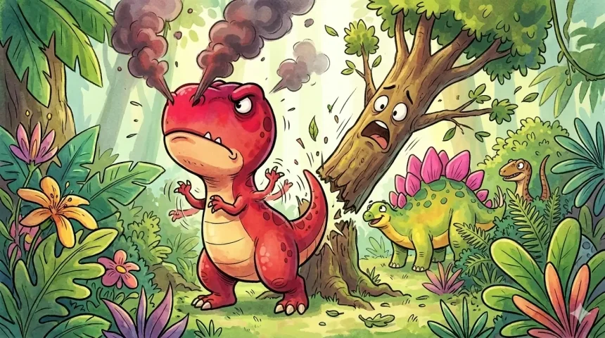 dinoszauruszos mese gyerekeknek – Dino Dani nagy dührohamot kap