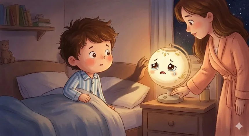 esti mese gyerekeknek – Mama el akarja oltani Lumikát, Peti aggódva néz