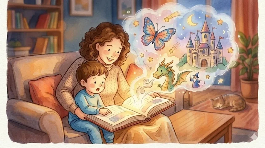 meseolvasás hatása a gyerek agyára – képzelet, fantázia, szülő-gyerek kapcsolat