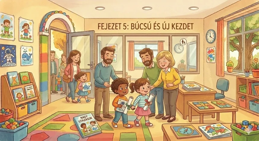 elválás mese ovisoknak – Zoé és Ábel szüleikkel találkoznak az óvoda csoportszobájában