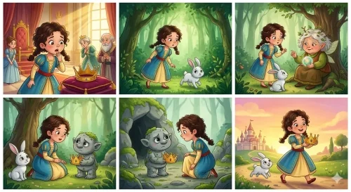 Réka és az elveszett korona – rövid hercegnős mese