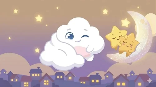 Pufi kis felhő és a csillagpásztorok – altató mese 0–3 éveseknek