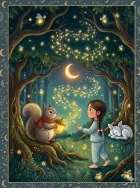 Éjjeli fények az erdő mélyén – varázslatos esti mese gyerekeknek