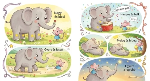 Nagy vagy kicsi? – Fejlesztő mese 2 éveseknek ellentétpárokkal