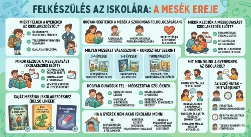 Iskolakezdés mesékkel – Hogyan készítsük fel a gyereket? Szülői útmutató