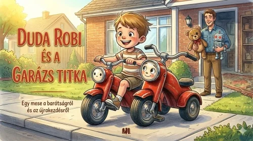Duda Robi, az elfeledett kismotor – esti mese kisfiúknak