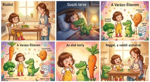 Mese a válogatós evésről gyerekeknek – Hanga és a furcsa vacsora