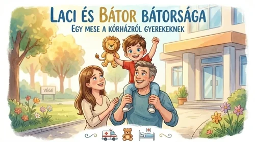 Mese a kórházról gyerekeknek – Laci bátor napja