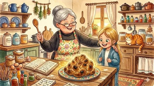 Mese nagymamáról gyerekeknek – Nagyi és a varázs sütemény