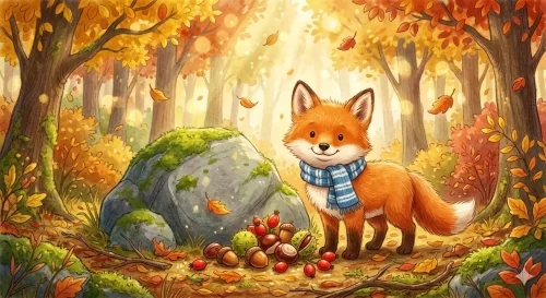 Kis róka mese gyerekeknek – Rudi és az erdei ajándék