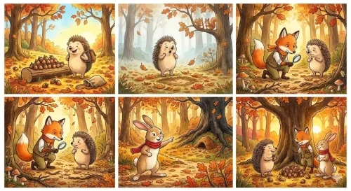 Tüskés Tódor és az elveszett makk – süni mese gyerekeknek