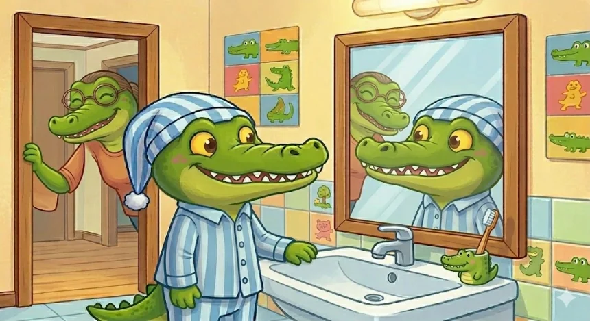 1krokodil mese gyerekeknek vicces fogmosas allatos