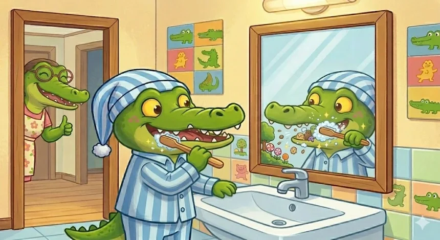 2krokodil mese gyerekeknek vicces fogmosas allatos