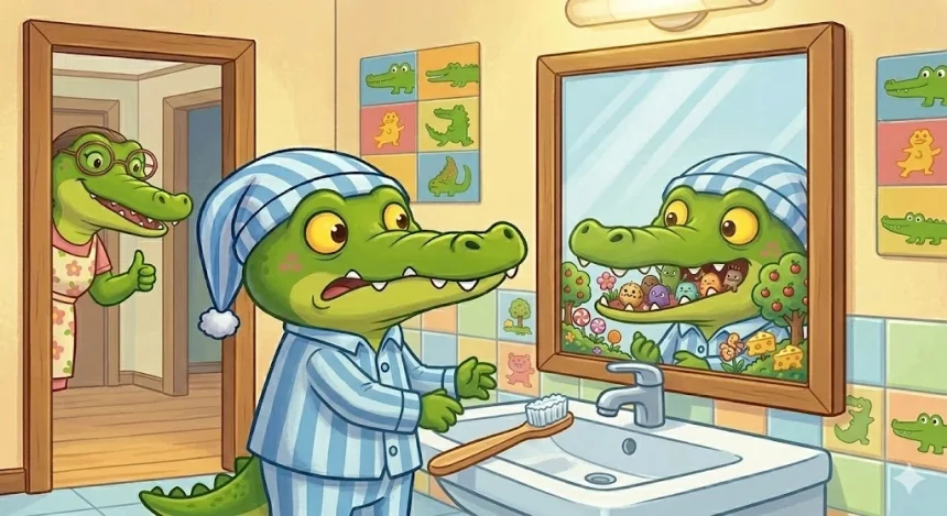 3krokodil mese gyerekeknek vicces fogmosas allatos
