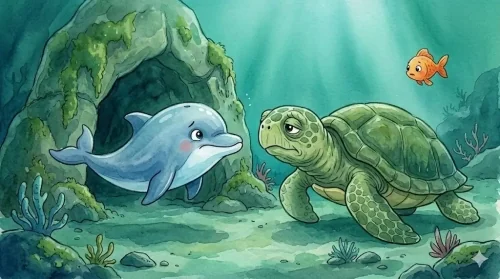 Buborék, a fecsegő delfin – vicces delfin mese gyerekeknek