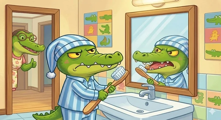 4krokodil mese gyerekeknek vicces fogmosas allatos