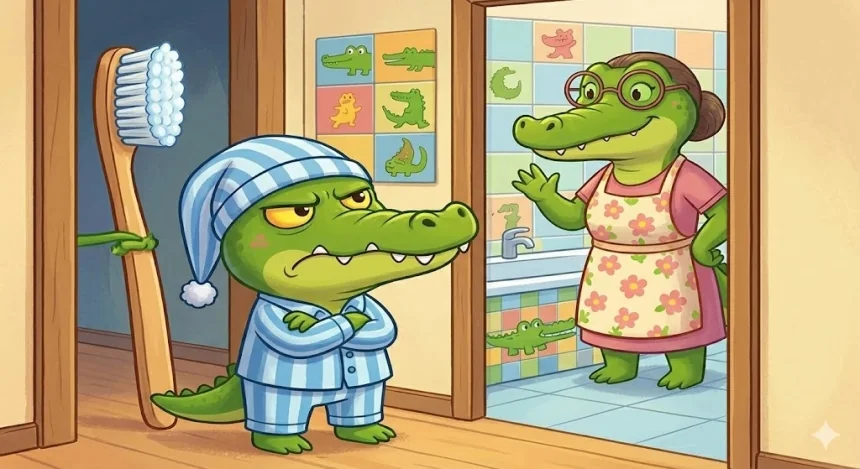 5krokodil mese gyerekeknek vicces fogmosas allatos