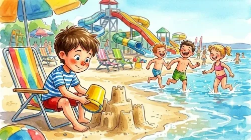Huba és a strandkaland – nyári mese gyerekeknek a Balatonról
